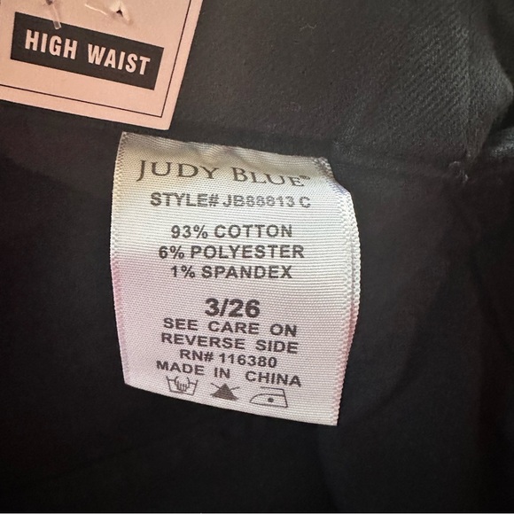 Judy Blue Double Cuff Joggers. Navy. Size 3 or 26. NWT. - Picture 13 of 14